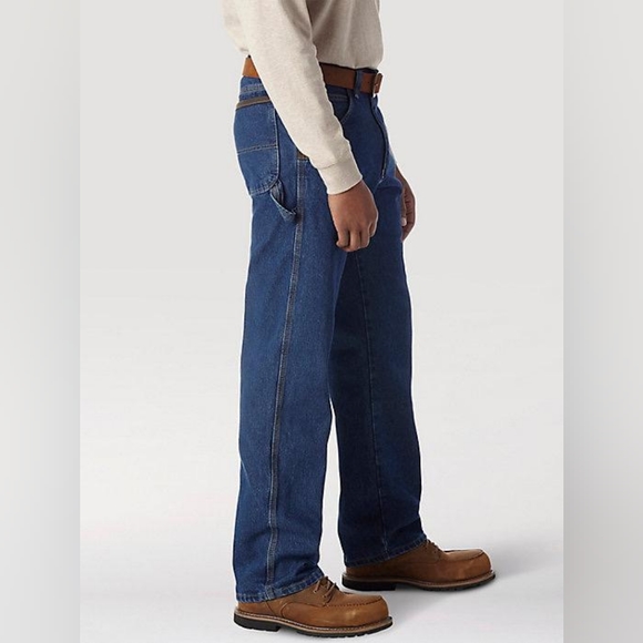 New Wrangler Work Carpenter Pants in Antique Blue - Picture 4 of 5